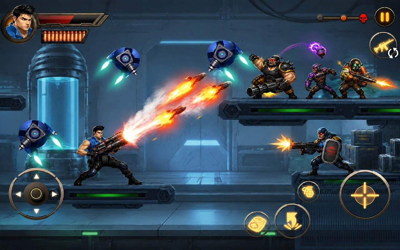 Steel Trooper Shooter gameplay
